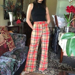 Free People Jules Pants in Red Combo